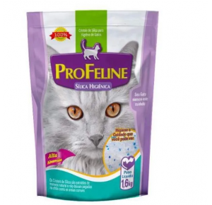 Areia Sílica Higiênica Granulado Profeline para Gatos 1,6kg