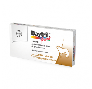 Baytril Flavour 150mg com 10 comprimidos