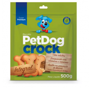Biscoito Crock Pet Dog para Cães Integral 500g