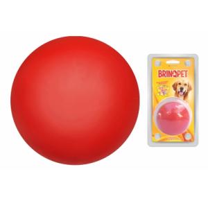 Brinquedo Bola Dogão lisa Vermelha para Cães - BRINQ PET 75 MM