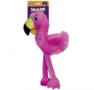 Brinquedo para cães Pelúcia Flamingo Rosa Miami Jambo Pet