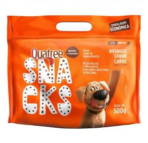 Petisco Snack Quatree para Cães Sabor Carne 500g