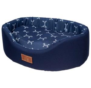 Cama Azul Europa Paris para Cães e Gatos Tamanho M - Fabrica Pet