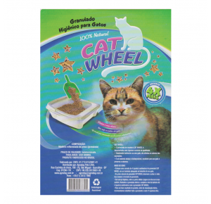 Cat Wheel Granulado de Madeira Para Gatos e Roedores 2kg