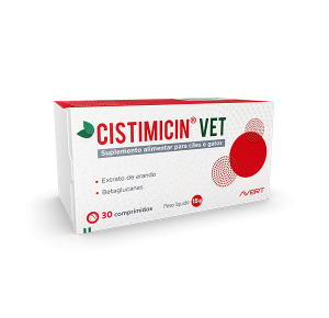 Suplemento Alimentar Cistimicin Vet para Cães e Gatos 12Mg 30 Comprimidos -  Avert