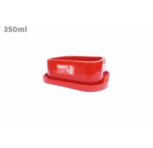 COMEDOURO PLASTICO ANTI-FORMIGAS  CAES E GATOS P - VERMELHO 350 ML BRINQ PET