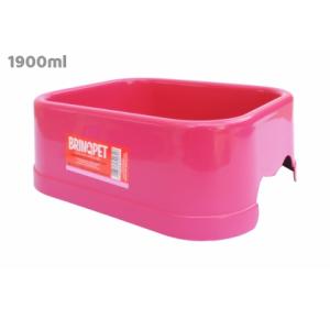 COMEDOURO PLÁSTICO GG - ROSA BRINQ PET 1900ml