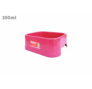 COMEDOURO BEBEDOURO PARA GATO CACHORRO -P - ROSA 350 ML BRINQ PET