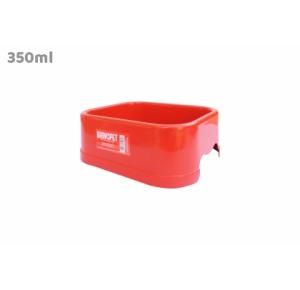 COMEDOURO BEBEDOURO PARA GATO CACHORRO -P - VERMELHO 350 ML BRINQ PET