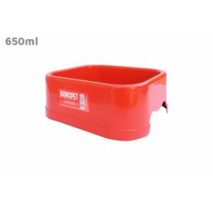 COMEDOURO PLÁSTICO M - VERMELHO BRINQ PET 650ml