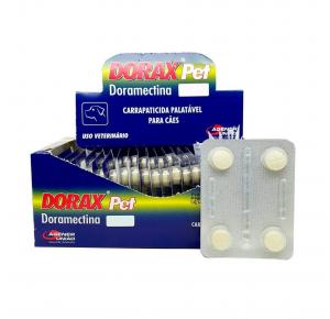 Carrapaticida Dorax Pet Doramectina 6 mg para Cães com 4 comprimidos Agener União