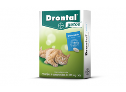 Vermífugo Drontal para Gatos ate 4kg com 4 comprimidos