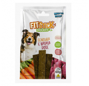 Petisco Fit Stick Cenoura e Batata Doce para Cães 60Gr - Mister Bone