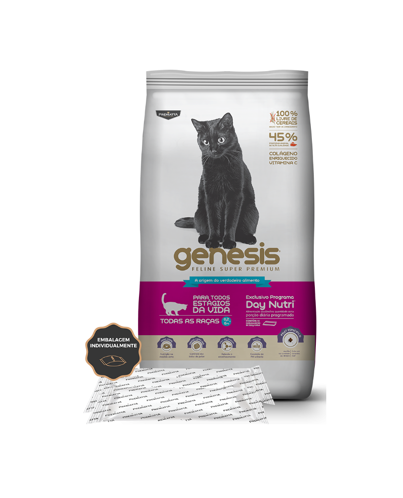 Ração Premiatta Genesis Feline para Gatos Sabor Frango 1.2kg
