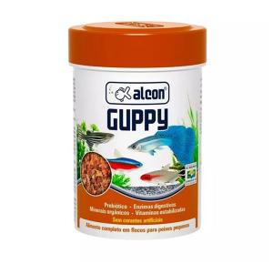 Ração peixes Alcon Guppy Flocos 10g