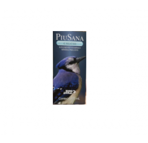 PiuSana Cálcio 20 ml suplemento para pássaros 