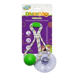 Brinquedo Divercão Push Ball Medio Trusqys Pets - cores