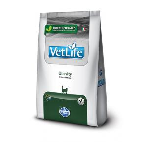 Ração Farmina Vet Life Natural Obesity para Gatos Adultos Obesos 2kg