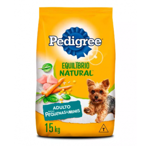 Ração Pedigree Equilíbrio Natural para Cães Adultos de Raças Pequenas 15kg