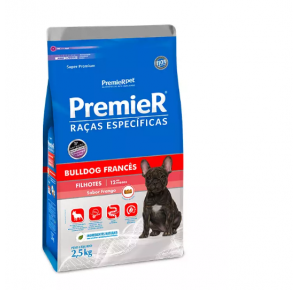 Ração Premier Raças Específicas Bulldog Francês para Cães Filhotes 2.5kg