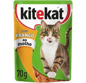 Ração Úmida KiteKat para Gatos Frango ao Molho 70 g
