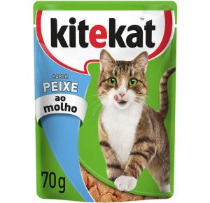 Ração Úmida KiteKat para Gatos Peixe ao Molho 70 g