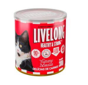 Ração Úmida Livelong Delícias de Carnes para Gatos 300gr