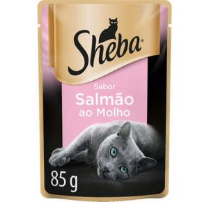 Ração Úmida Sheba Sachê para Gatos Adultos Sabor Salmão 85g