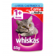 Ração Úmida Whiskas Sachê  Para Gatos Castrados Sabor Carne - 85g