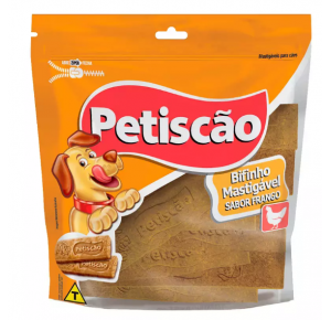 Snack Petisquinho Para Cães Bifinho Sabor Frango 500g