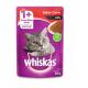 Ração Úmida Whiskas Sachê Jelly para Gatos Adultos Sabor Carne - 85g